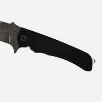 photo outdoor folding knife - g10 black blade black logo 2